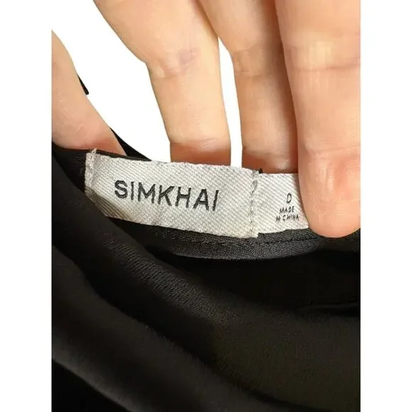 Jonathan Simkhai Cameron Mini Dress One Shoulder Sexy Party Cocktail Classy Sz 0